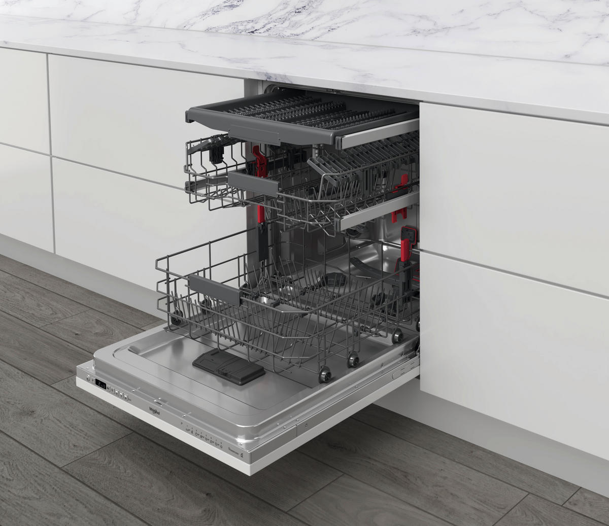 SET APARATA - srebrne boje/crna, Design, staklo/metal - Whirlpool