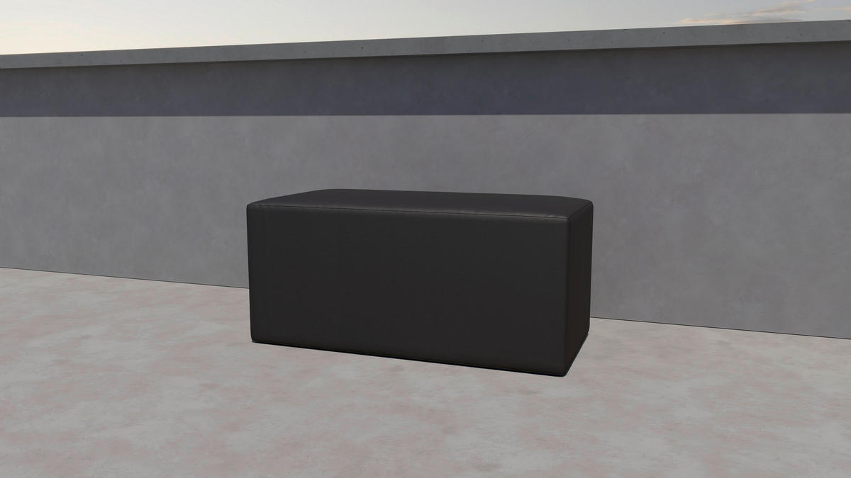 ABDECKHAUBE  - Schwarz, Basics, Kunststoff (198/92,5/63,3cm) - Dieter Knoll