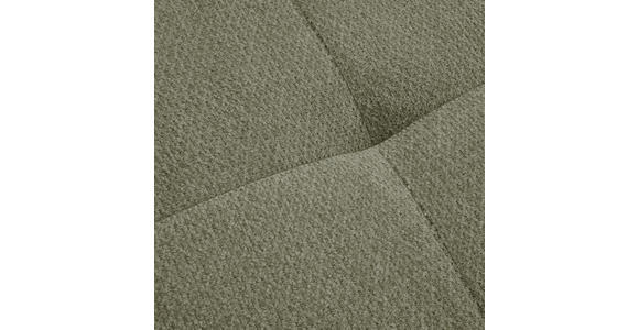 ECKSOFA in Chenille Olivgrün  - Schwarz/Olivgrün, MODERN, Textil/Metall (290/182cm) - Hom`in