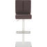 BARHOCKER Lederlook Braun, Edelstahlfarben - Edelstahlfarben/Braun, Design, Textil/Metall (40/89-114/57cm) - Novel BARHOCKER Lederlook Braun, Edelstahlfarben - Edelstahlfarben/Braun, Design, Textil/Metall (40/89-114/57cm) - Novel