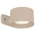 AKKU-WANDLEUCHTE - Sandfarben, Basics, Kunststoff/Metall (9,2/8/4,5cm) - Novel