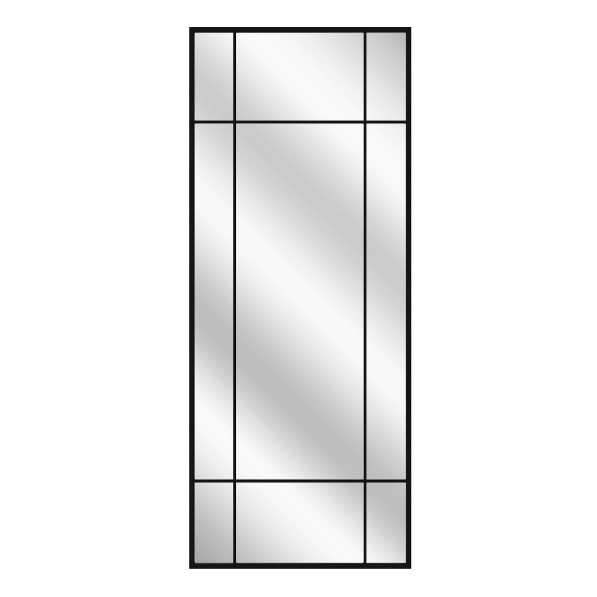 DEKOSPIEGEL  60/150 cm   in rechteckig  - Schwarz, Basics, Glas/Holz (60/150cm)