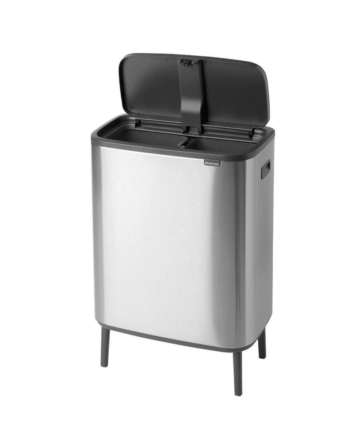KOŠ ZA OTPAD  60 l   - siva/srebrne boje, Basics, plastika (54.5/81.5/31.2cm) - Brabantia