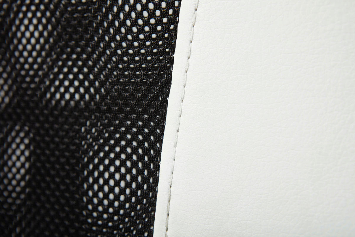 OTOČNÁ ŽIDLE PRO MLÁDEŽ, síť, černá, bílá - bílá/černá, Konvenční, kov/textil (55/85/55cm) - MID.YOU