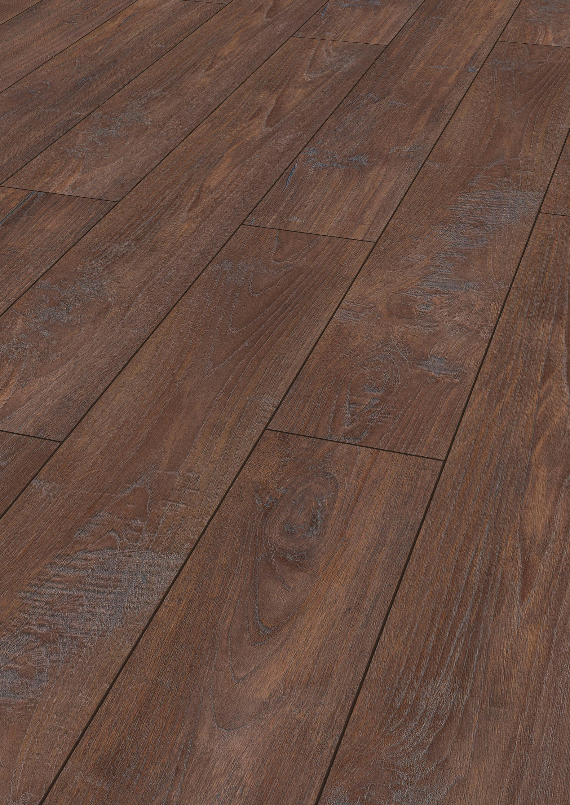LAMINATBODEN Exquisit  - Teakfarben, KONVENTIONELL, Holz (138.0/19.3/0.8cm)