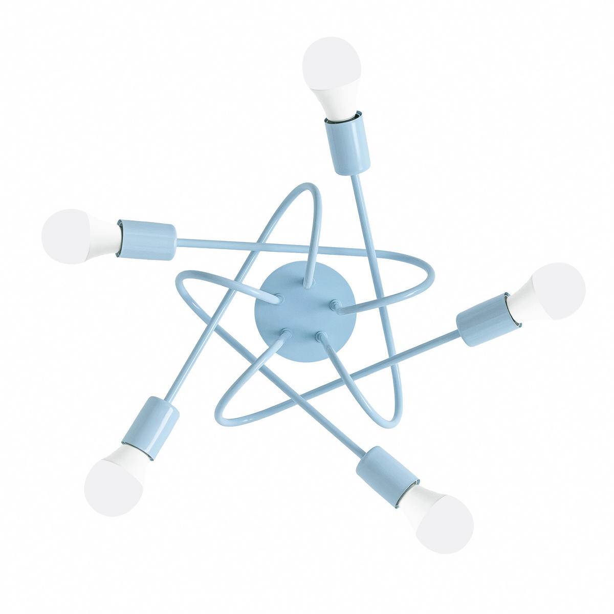 KINDERDECKENLEUCHTE OXFORD 50/50/31 cm   - Pastellblau, LIFESTYLE, Metall (50/50/31cm)