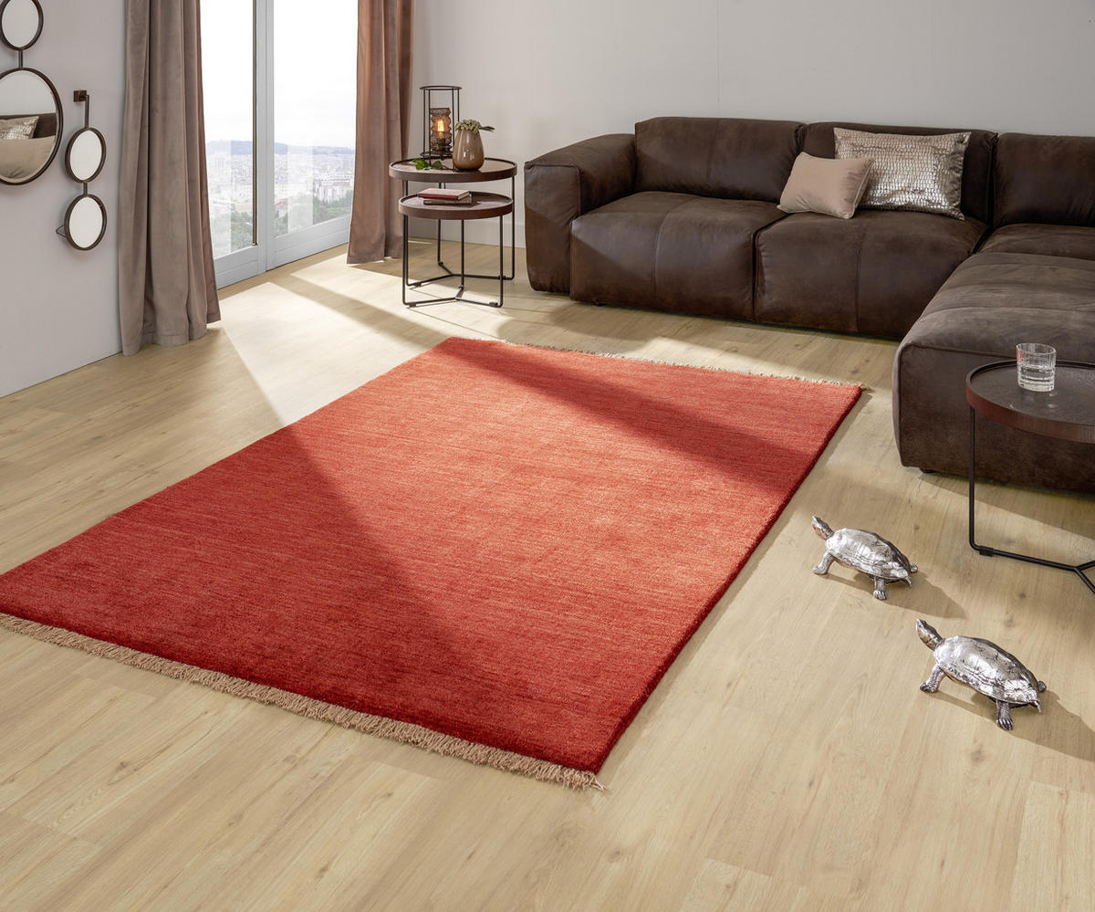 ORIENTALISK MATTA 90/160 cm Gabbeh Premium Rot  - röd, Klassisk, textil (90/160cm) - Cazaris