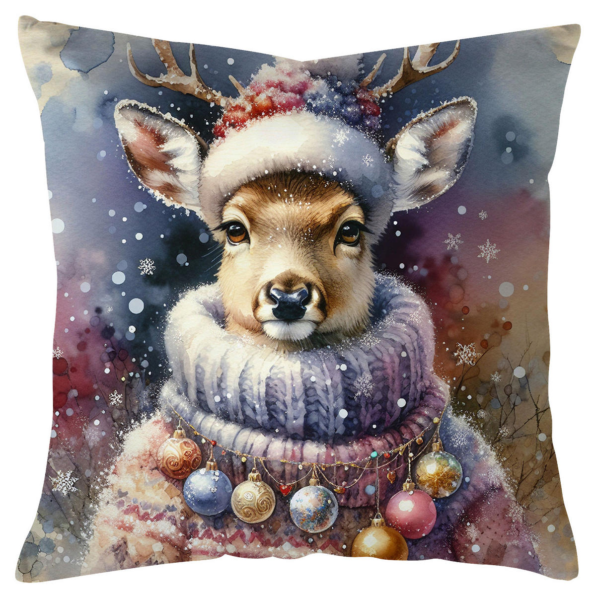 ZIERKISSEN  35/35 cm   - Multicolor, Basics, Textil (35/35cm) - X-Mas