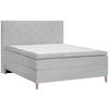 BOXSPRINGBETT 120/200 cm  in Grau  - Eichefarben/Grau, KONVENTIONELL, Holz/Textil (120/200cm) - Welnova