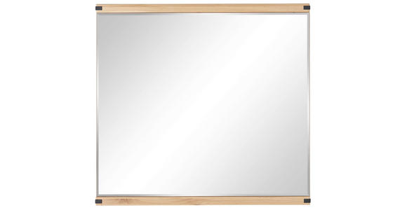 WANDSPIEGEL 85,1/80,2/2,5 cm    in rechteckig  - Eiche Artisan, Natur, Glas/Holzwerkstoff (85,1/80,2/2,5cm) - Linea Natura