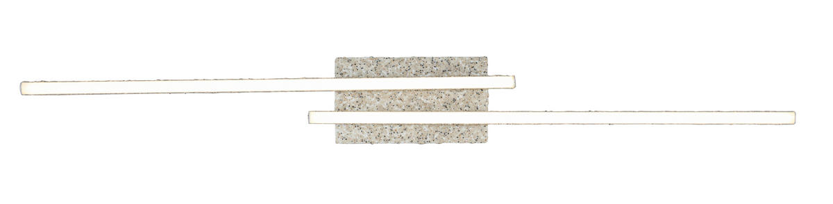 DECKENLEUCHTE 80/9/5,5 cm  - Weiß, Trend, Kunststoff/Metall (80/9/5,5cm) - Collett's Monde
