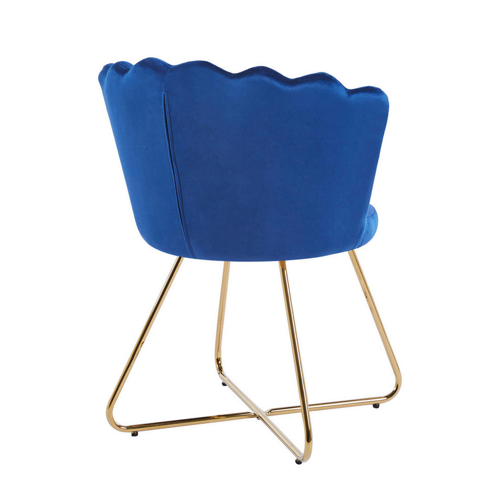 Thumbnail - Livetastic Stuhl-Set, Dunkelblau, Textil, Kufe, 69.5x85x66 cm, Stühle