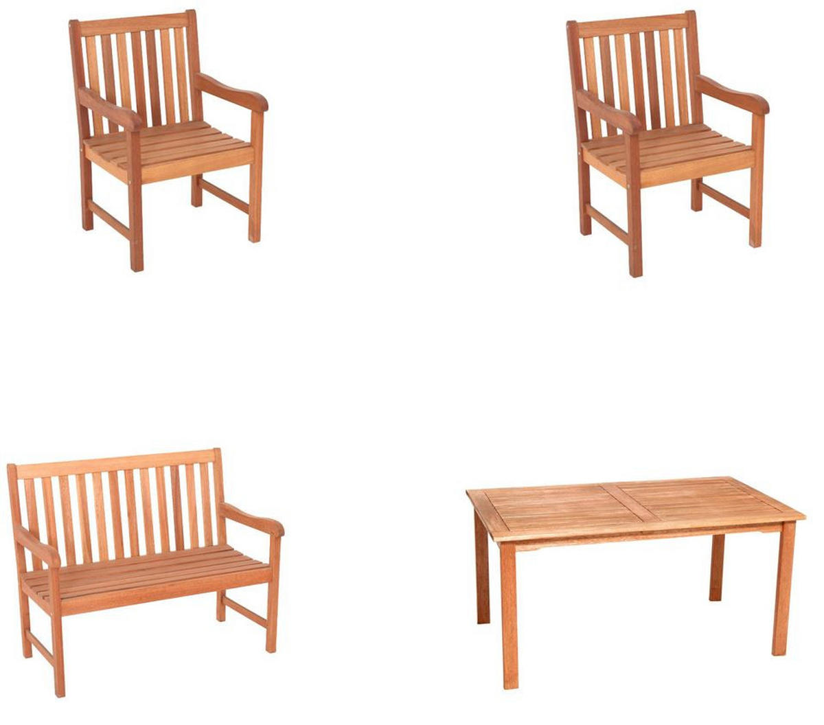 GARTENSET  - Naturfarben, MODERN, Holz - Gardenson