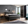 POLSTERBETT 180/200 cm  in Anthrazit  - Anthrazit, Design, Holzwerkstoff/Textil (180/200cm) - Xora