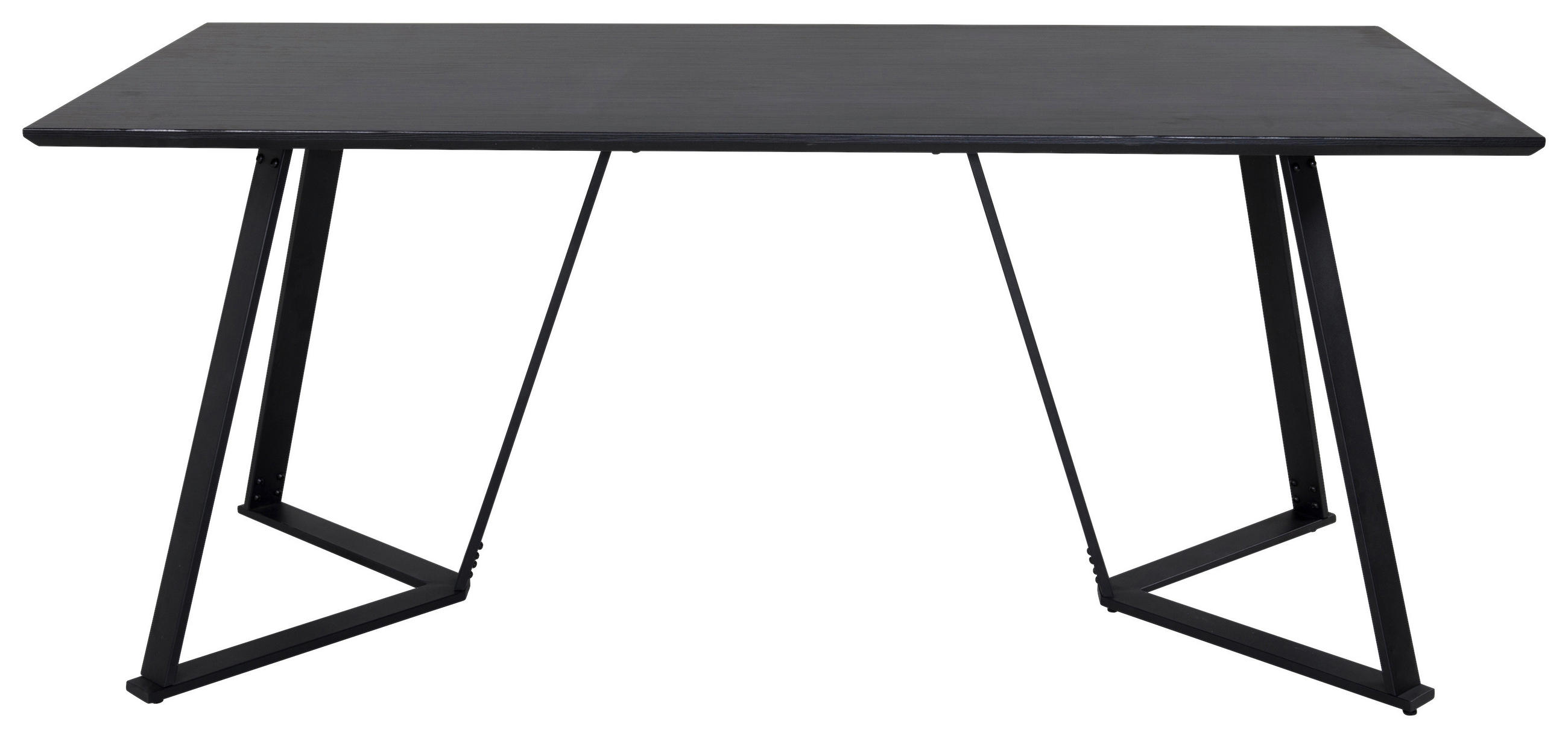 MATBORD i metall, trämaterial 180/90/75 cm   - svart, Design, metall/trämaterial (180/90/75cm) - Livetastic