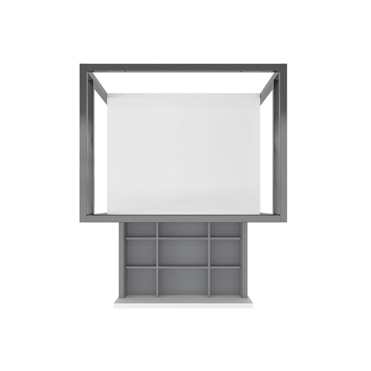 BADEZIMMER 3-teilig  in 60 cm  - Schwarz/Weiß, Design, Keramik/Holzwerkstoff (60cm) - Welnova