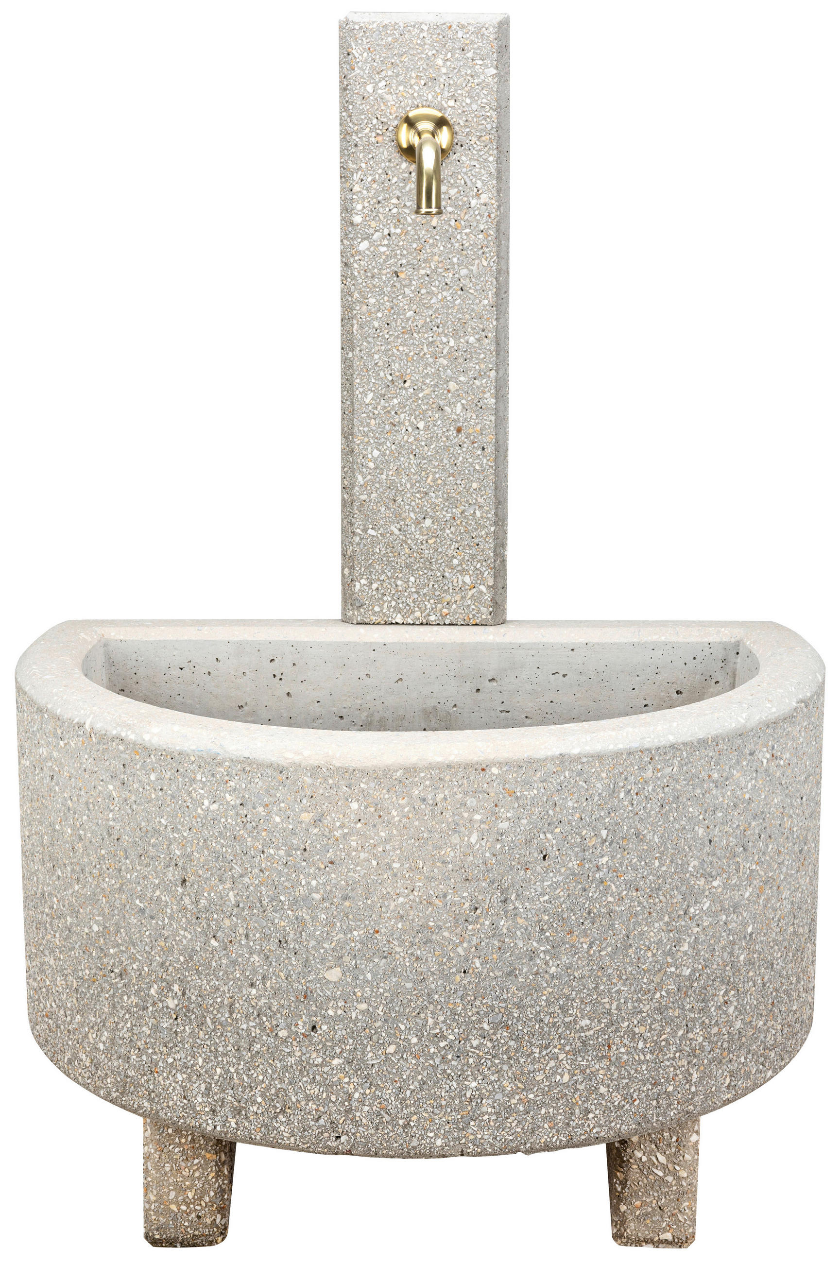 GARTENBRUNNEN - Weiss, Design, Stein (60/118/80cm) - Nouvel