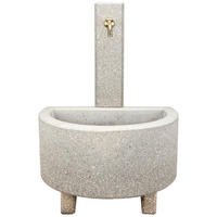 GARTENBRUNNEN - Weiss, Design, Stein (60/118/80cm) - Nouvel