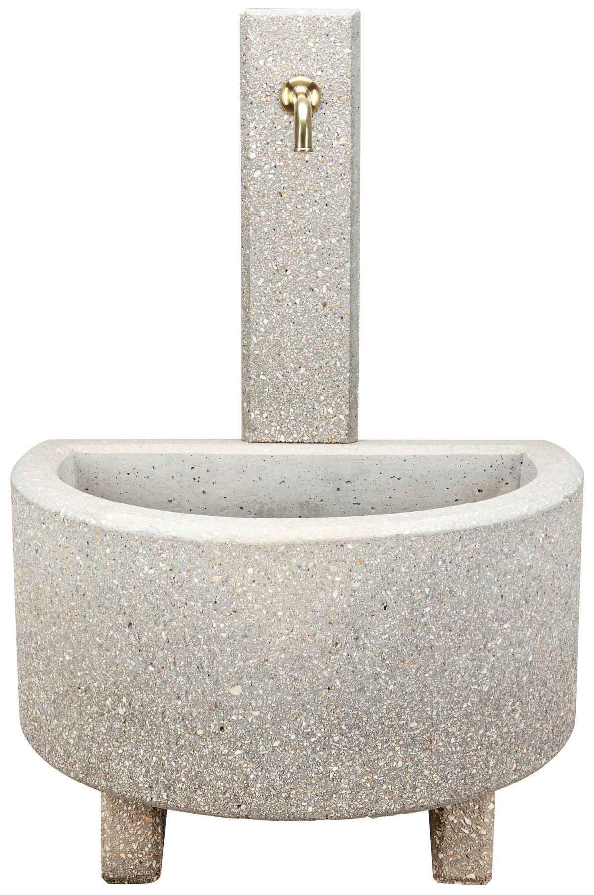 GARTENBRUNNEN - Weiss, Design, Stein (60/118/80cm) - Nouvel
