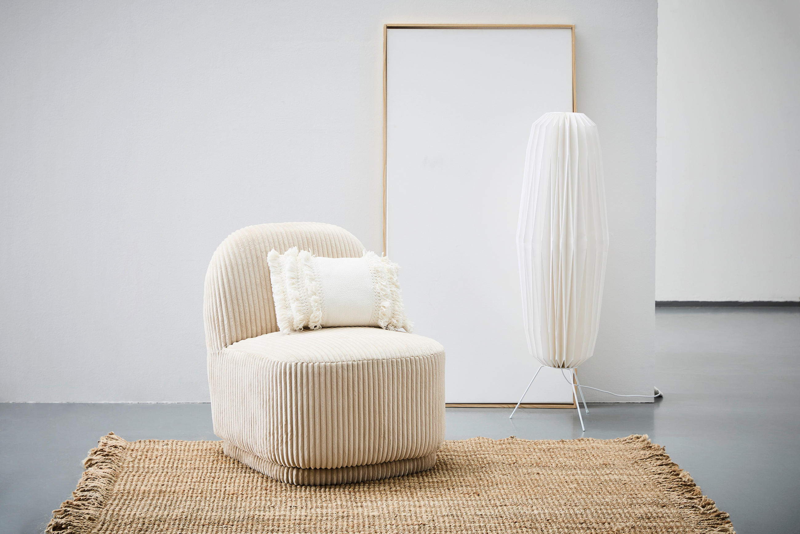 SESSEL in Cord Beige  - Beige, MODERN, Textil (62/73/74cm) - MID.YOU