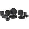 KOMBISERVICE TIMELESS 20-teilig  - Schwarz, Trend, Keramik - Novel