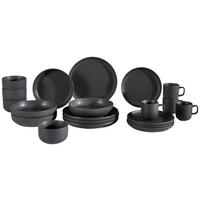 SET DE VAISSELLE TIMELESS 20 pièces  - noir, Trend, céramique - Novel