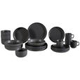 KOMBISERVICE Schwarz TIMELESS 20-teilig 4 Personen  - Schwarz, Trend, Keramik - Novel