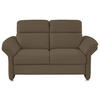 2-SITZER-SOFA in Echtleder Grau  - Alufarben/Grau, KONVENTIONELL, Leder/Metall (170/96/92cm) - Beldomo Premium