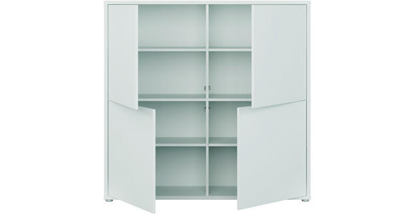 HIGHBOARD  124,5/121,5/34,9 cm  - Hellgrau/Grau, MODERN, Holzwerkstoff/Kunststoff (124,5/121,5/34,9cm) - Carryhome