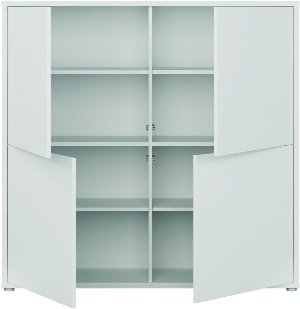 HIGHBOARD  124,5/121,5/34,9 cm  - Hellgrau/Grau, MODERN, Holzwerkstoff/Kunststoff (124,5/121,5/34,9cm) - Carryhome