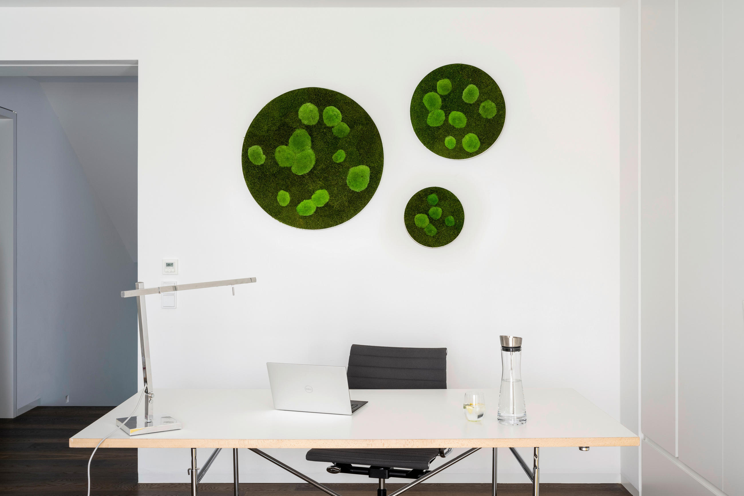 MOOSBILD Stylegreen  - Weiß/Grün, Basics, Naturmaterialien/Holz (54/6cm)