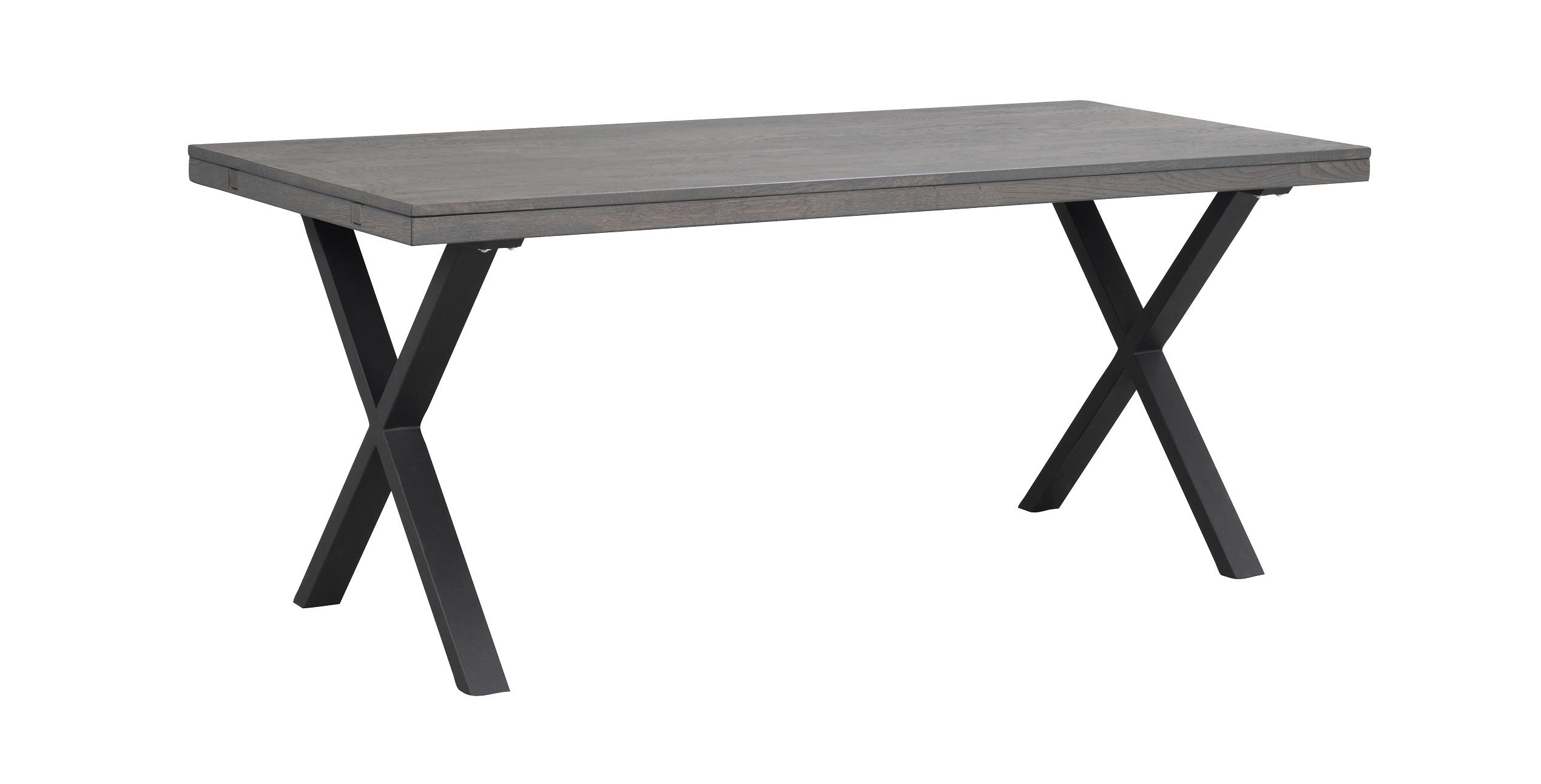 MATBORD i trä, metall 170/95/75 cm   - svart/mörkbrun, Klassisk, metall/trä (170/95/75cm) - Rowico