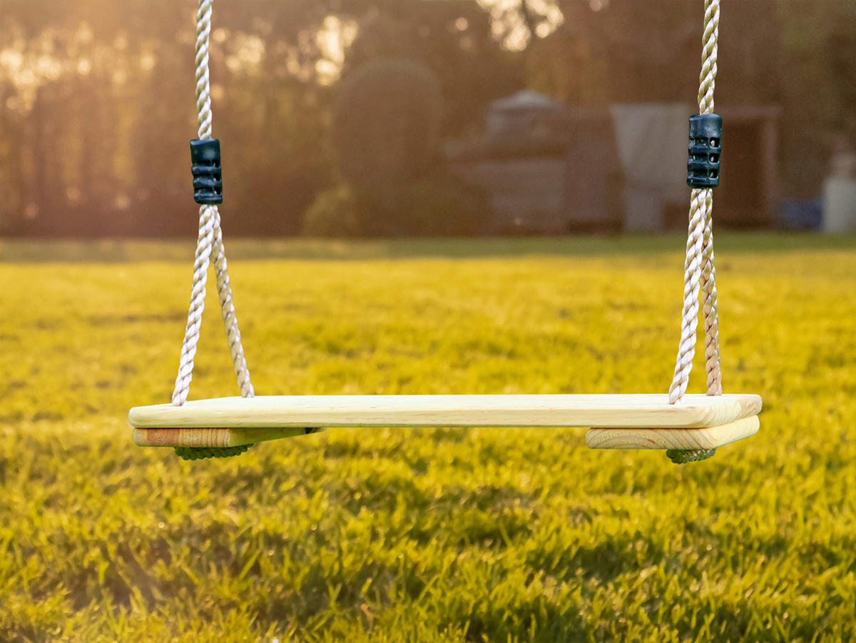 SCHAUKEL DOUBLE SWING axi  - Braun/Weiß, Basics, Holz (254/207/160cm) - Ambia Garden