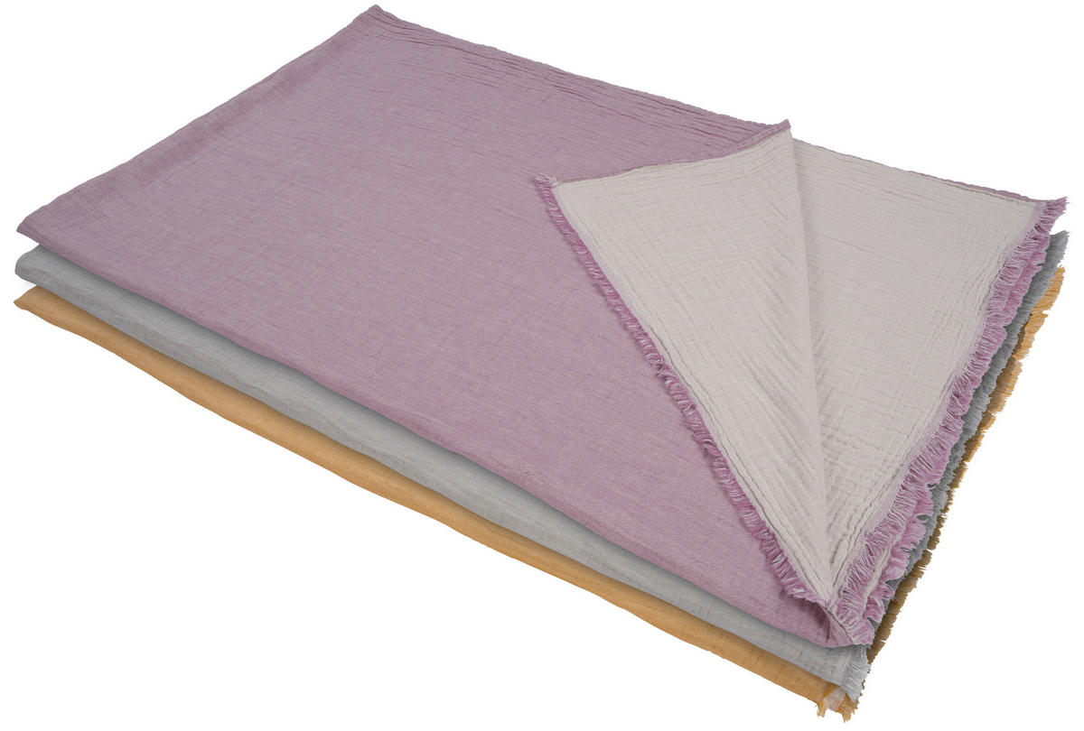 WOHNDECKE Musa 150/200 cm  - Naturfarben/Grau, KONVENTIONELL, Textil (150/200cm) - Ambiente