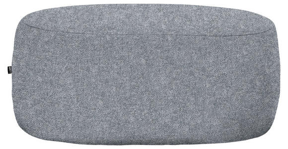 HOCKER in Textil Dunkelgrau  - Dunkelgrau/Schwarz, MODERN, Kunststoff/Textil (88/43/66cm) - Hom`in