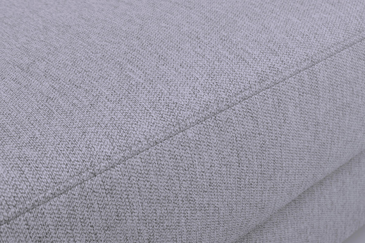 KANAPÉÁGY világosszürke  - világosszürke/Wotan tölgy, Konventionell, textil/fa (222/93/99cm) - MID.YOU