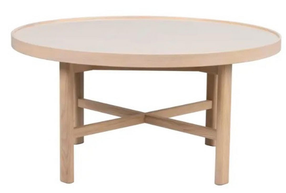 SOFFBORD i trä, keramik 90/45 cm  - vit/ekfärgad, Klassisk, trä/keramik (90/45cm) - Rowico