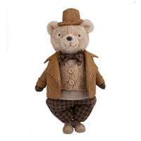 DEKORATIONSBJÖRN - ljusbrun/mörkbrun, Lifestyle, metall/textil (26/48/16cm) - X-Mas