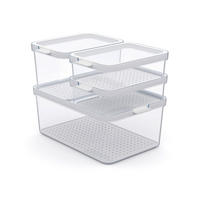 KÜHLSCHRANKBOX  - Weiß, Basics, Kunststoff (28,4/18,7/19cm) - Rotho