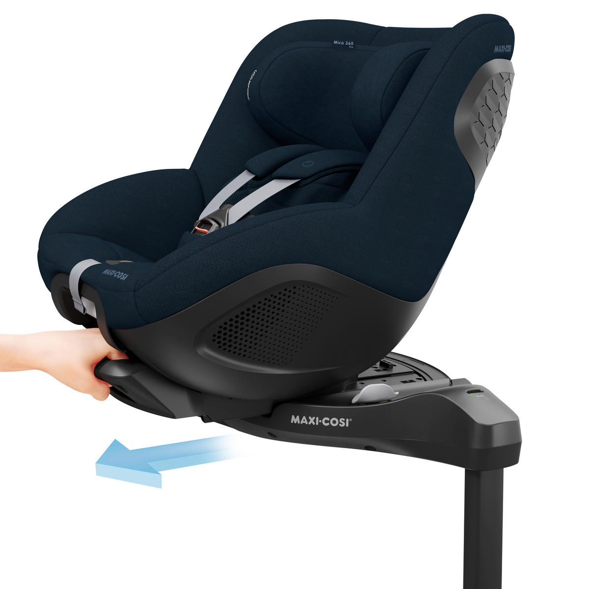 BAKÅTVÄND BILBARNSTOL Mica 360 Pro  - mörkblå, Basics, metall/textil (44,2/67/74,5cm) - Maxi Cosi Pro