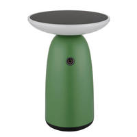 SOLARLEUCHTE  - Opal/Schwarz, Design, Kunststoff/Metall (16/22,5cm) - Globo