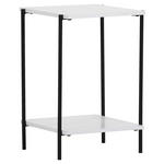 BEISTELLTISCH 40/40/60 cm Eiche furniert Schwarz, Weiß quadratisch  - Schwarz/Weiß, Design, Holz/Holzwerkstoff (40/40/60cm) - Landscape