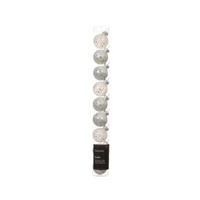 CHRISTBAUMKUGEL-SET 3/3/3 cm 9-teilig  - Weiß, Basics, Glas (3/3/3cm)
