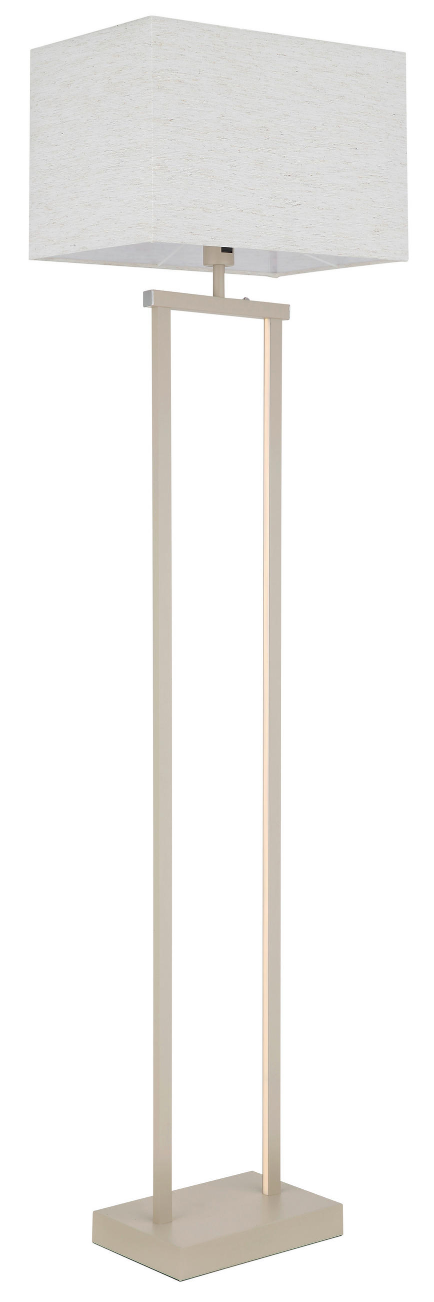 STOJEČA LED-SVETILKA  Sydney   3000 K   - naravne barve/peščene barve, Design, kovina/tekstil (40/27/153cm) - Globo