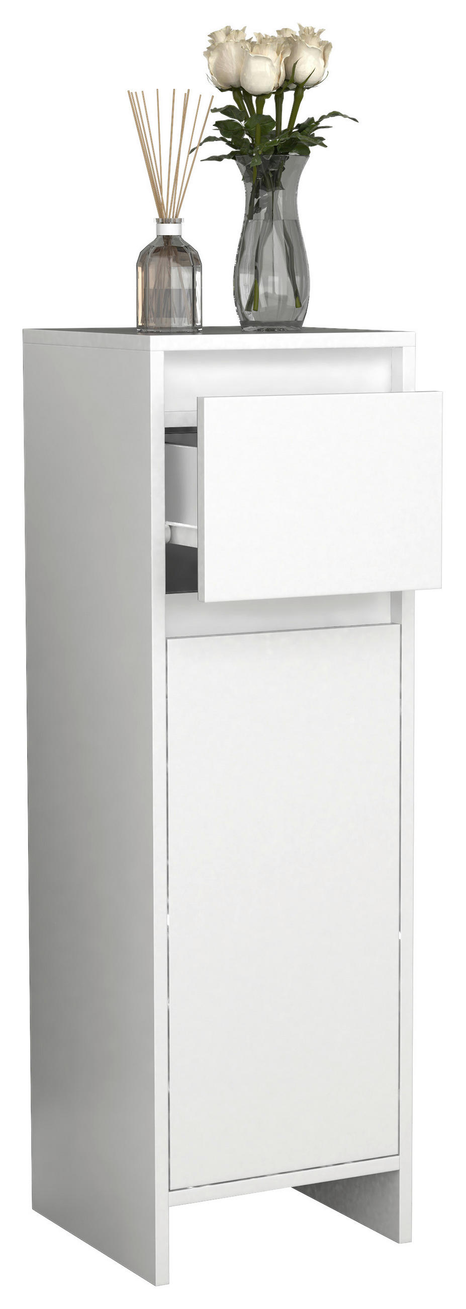 HIGHBOARD  30/95/30 cm 1 Schublade(n)  - Weiss, Modern, Holzwerkstoff (30/95/30cm) - MID.YOU