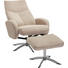 RELAXSESSELSET in Textil Beige - Chromfarben/Beige, Design, Textil/Metall (71/104/72cm) - Welnova RELAXSESSELSET in Textil Beige - Chromfarben/Beige, Design, Textil/Metall (71/104/72cm) - Welnova
