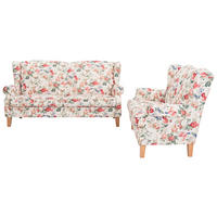 SITZGARNITUR Flachgewebe Multicolor  - Eichefarben/Multicolor, LIFESTYLE, Textil - Landscape