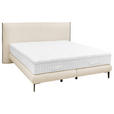 BOXSPRINGBETT 180/200 cm  in Sandfarben  - Sandfarben/Schwarz, Design, Holz/Holzwerkstoff (180/200cm) - Dieter Knoll