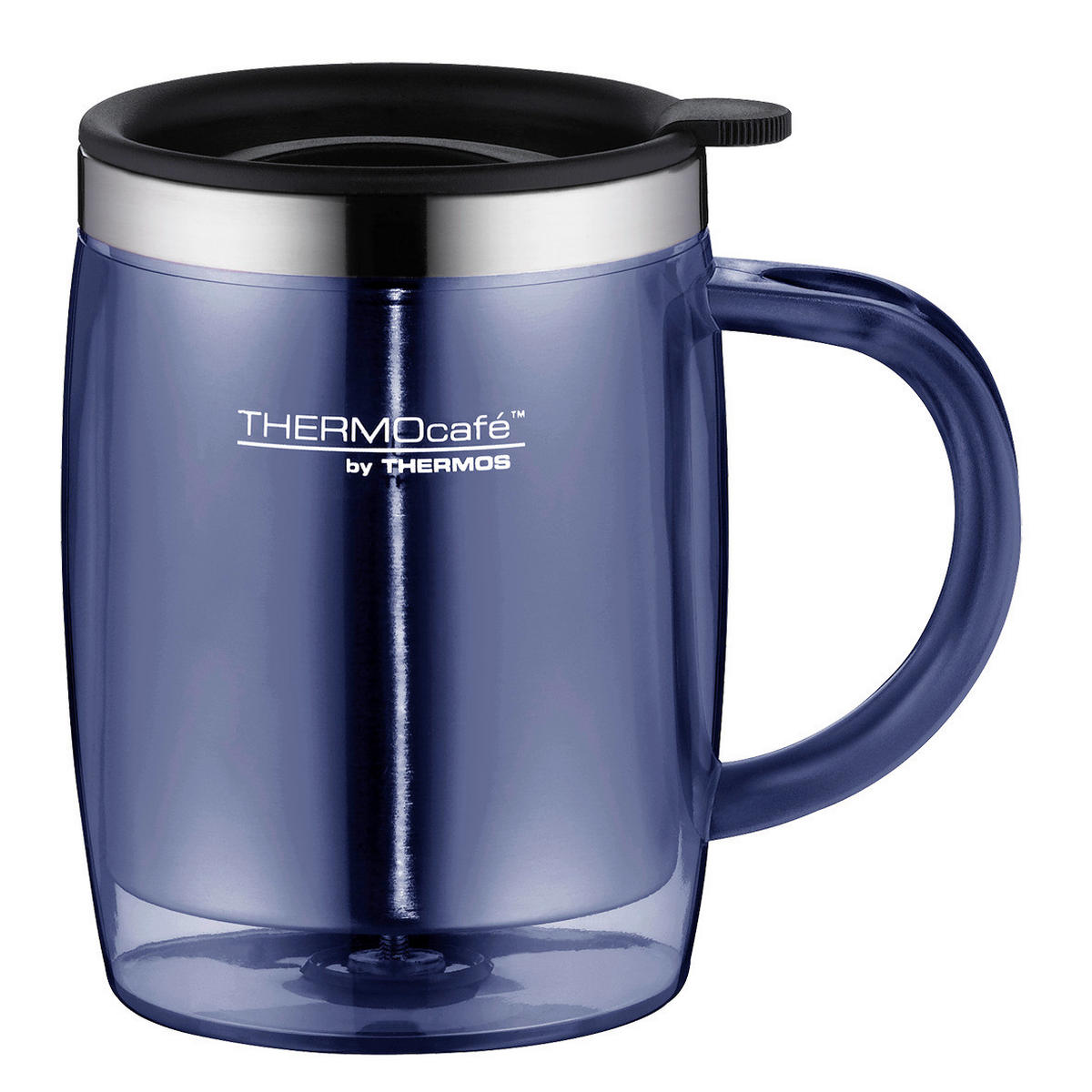 THERMOBECHER TC DESKTOP CUP 0,35 L  - Blau, Design, Metall (0,35l) - Thermos
