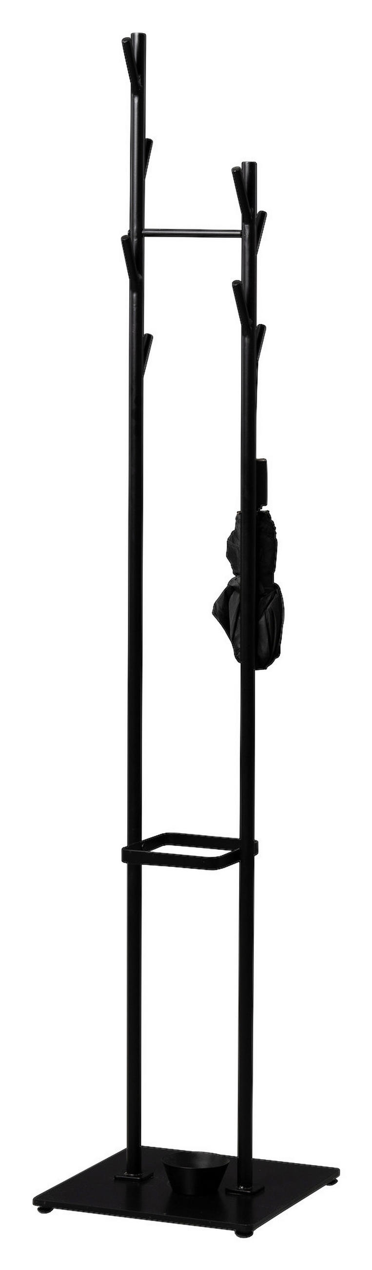 GARDEROBENSTÄNDER in Schwarz 35/170/35 cm   - Schwarz, Design, Metall (35/170/35cm) - Xora